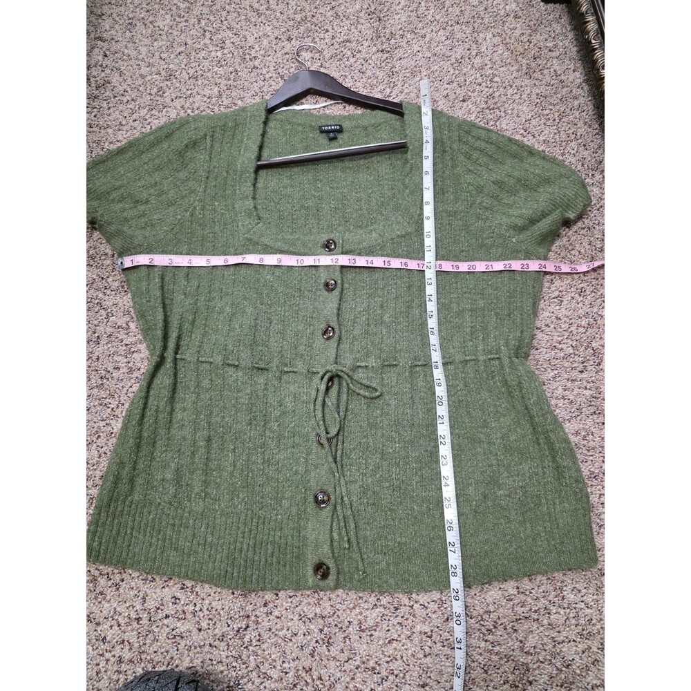 Torrid sz 3 Vegan Cashmere Pullover Square Neck Sweater cable knit soft fall - Picture 5 of 6